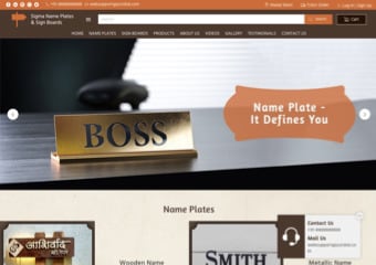 Best Free Name Plate Manufacturer Website Templates