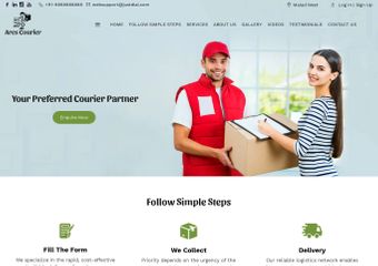 Best FREE Courier Services Website Templates