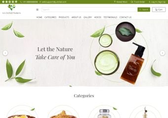 Best Free Ayurvedic Herbal Products And Medicine Dealer Website Templates