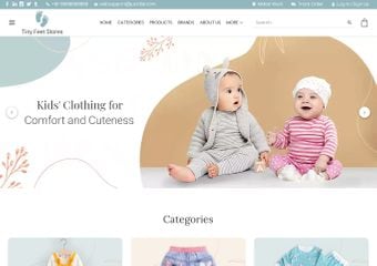 Best FREE Kids Wear Website Templates