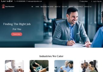 Best FREE Placement and Recruitment Services Website Templates