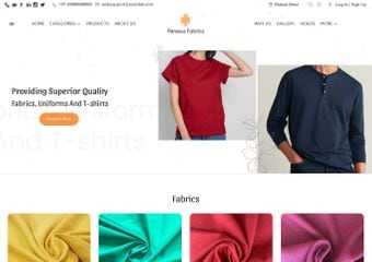 Fabric Manufacturers|T shirt Manufacturers|Uniform Manufacturers Free Website Templates