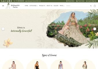 white christmas dresses Full Website Design main image 1