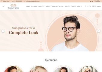 Sunglasses website template hot sale