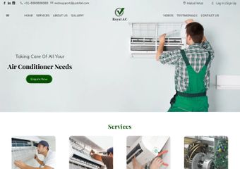 Best FREE AC Repair Services Website Templates