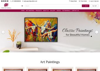 Best FREE Art and Canvas Painting Dealer Website Templates