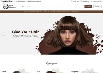 Best FREE Hair and Wig Extension Manufacturer Website Templates