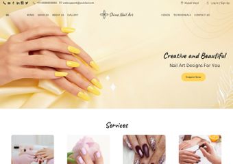 Best FREE Nail Art Studio and Spa Services Website Templates
