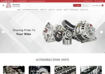 Best FREE Automobile Spare Parts Supplier Website Templates
