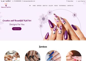 Beauty Nail Art Studio, Salon spa Template | PosterMyWall-omiya.com.vn