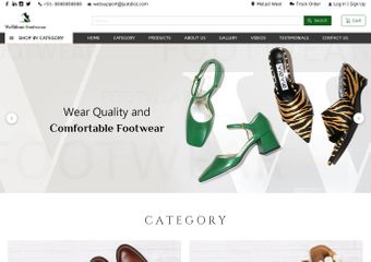 Footwear website top