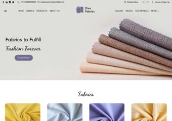 Fabric Manufacturers Free Website Templates