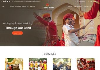 Best FREE Wedding Band Services Website Templates
