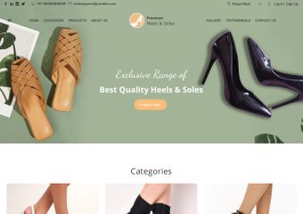 Best FREE Shoe Heels and Soles Accessories Website Templates