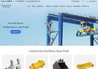 Image of Machinery Parts & Repair website
