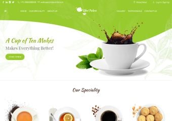 Best FREE Tea Stall and Tea Shop Website Templates