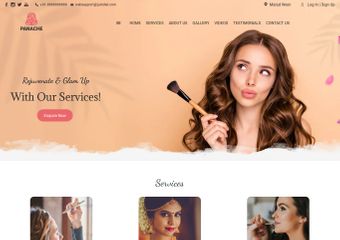 Best Free Makeup Artist And Makeup Services Website Templates