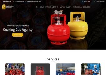 Best FREE Cooking Gas Agency Website Templates