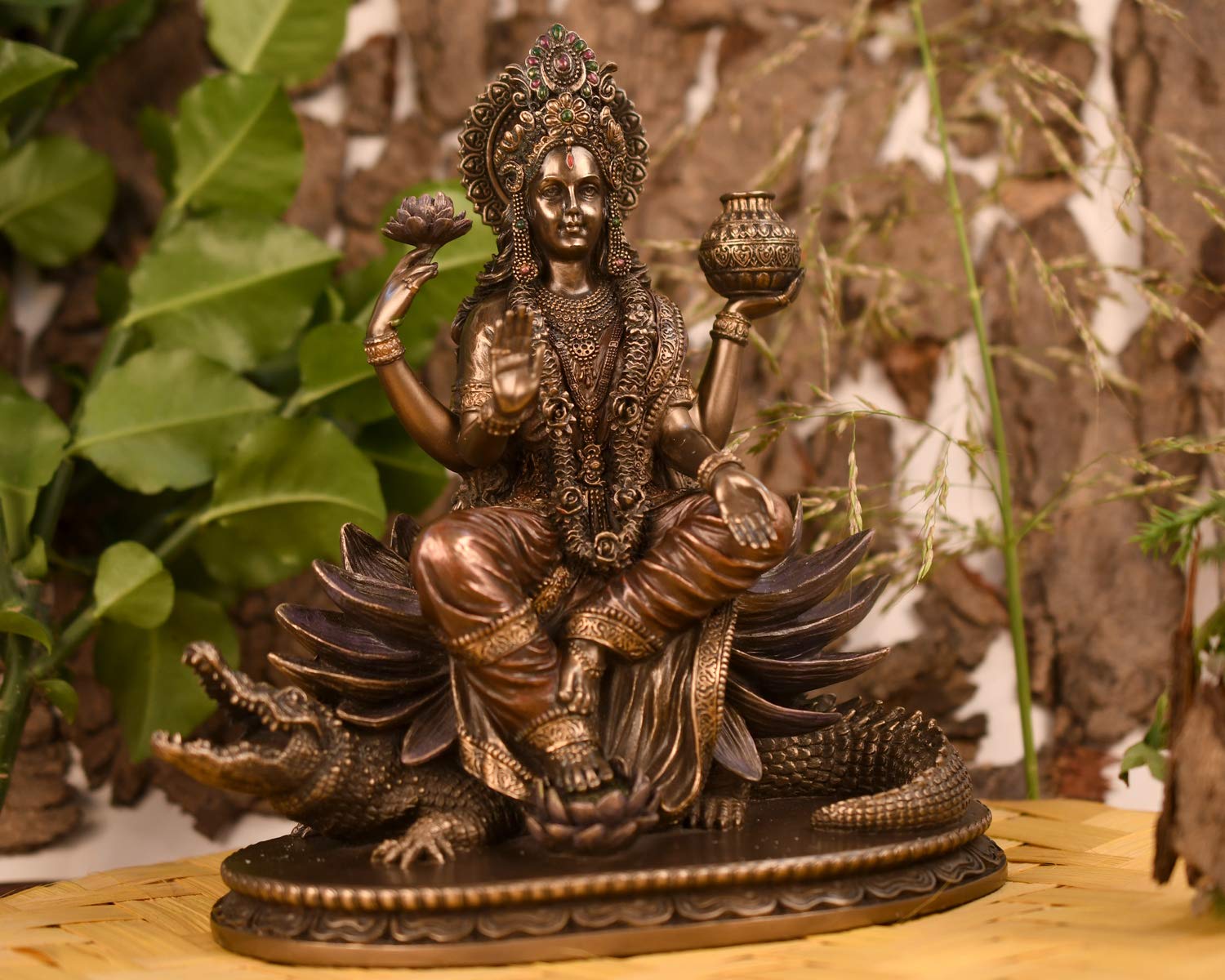 Crafted Polyresin Spiritual Goddess Ganga Devi Sacred ...