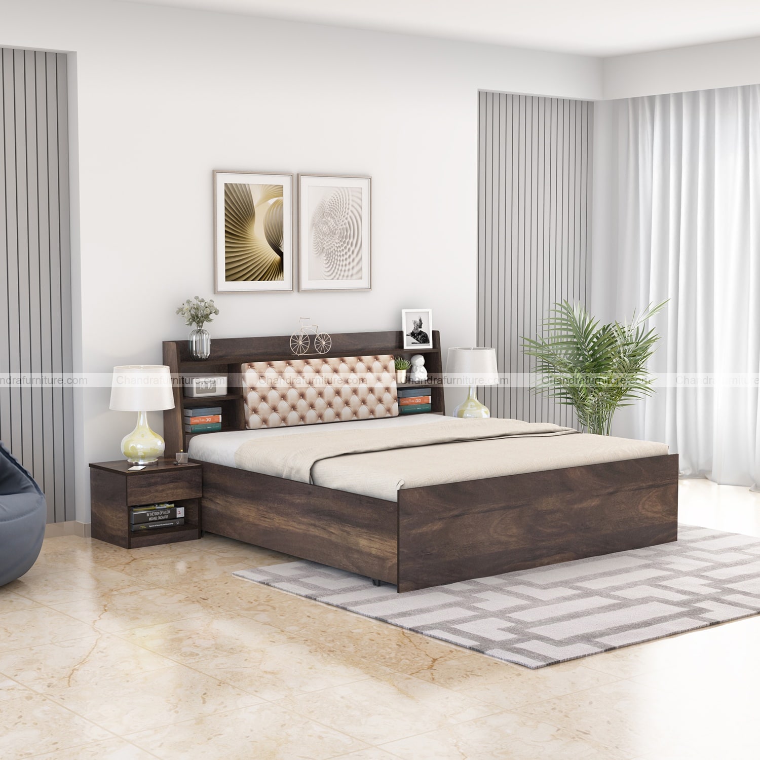 Chandra furniture shop modern bed