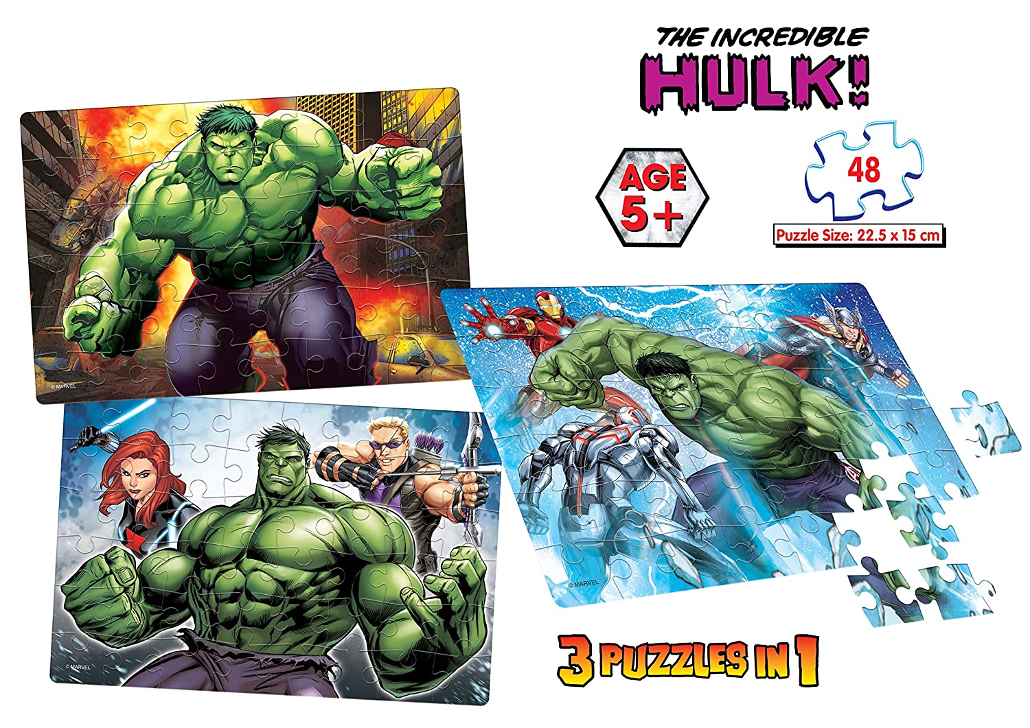 Puzzle Marvel - Super Hero - Set 4 pcs
