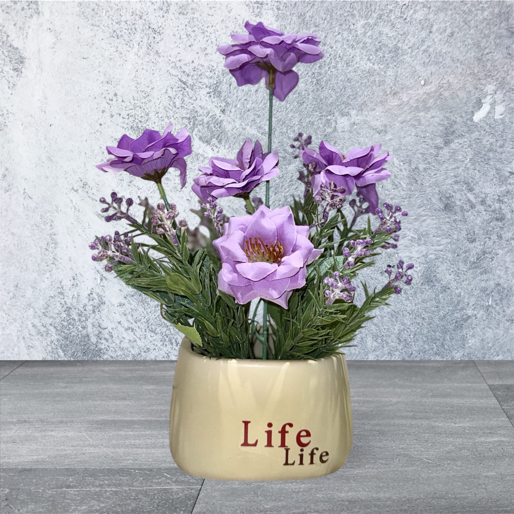 Elegant Purple Artificial Floral