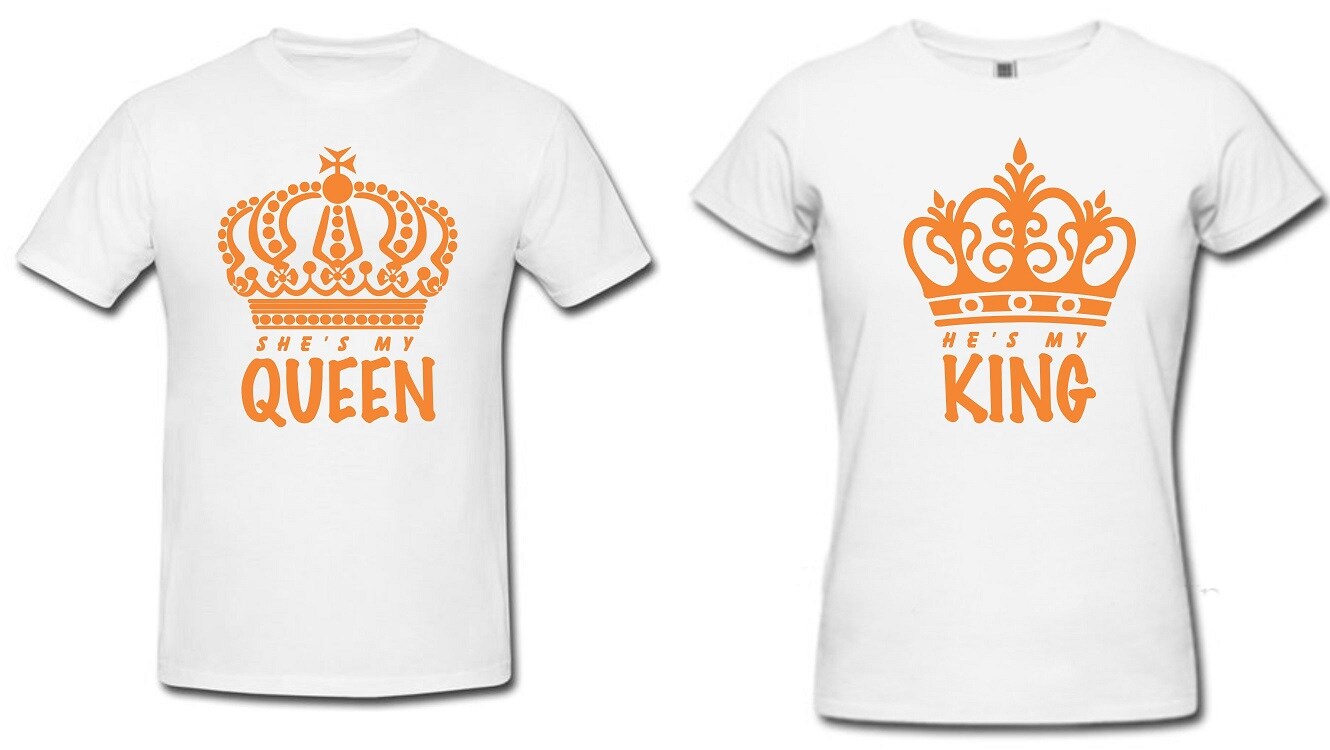 She S My Queen He S My King Couple T Shirts L M Black Couple T Shirt Chitransh Gifts Khatipura Jaipur Rajasthan