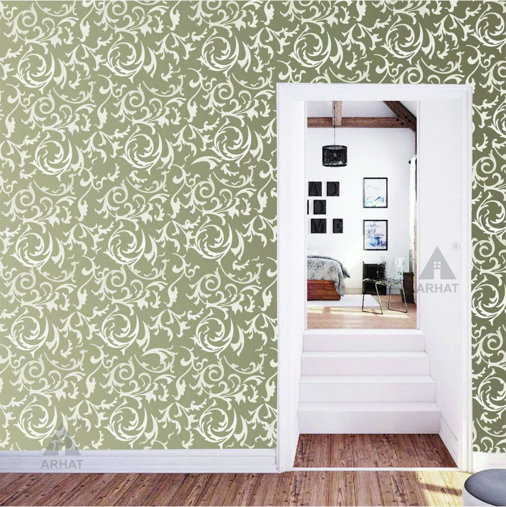 Cow Spots or Camouflage Wallpaper Wall Stencil