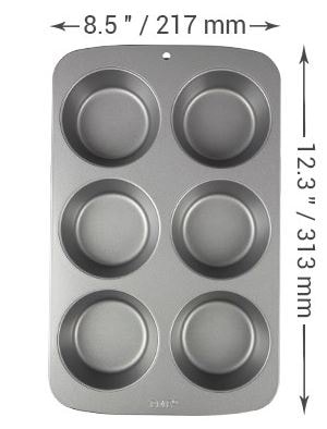 Non Stick - 12 Cup Mini Square Cake Pan (35 x 26.5 x 3cm / 13.8 x 10.4 x  1.2”)