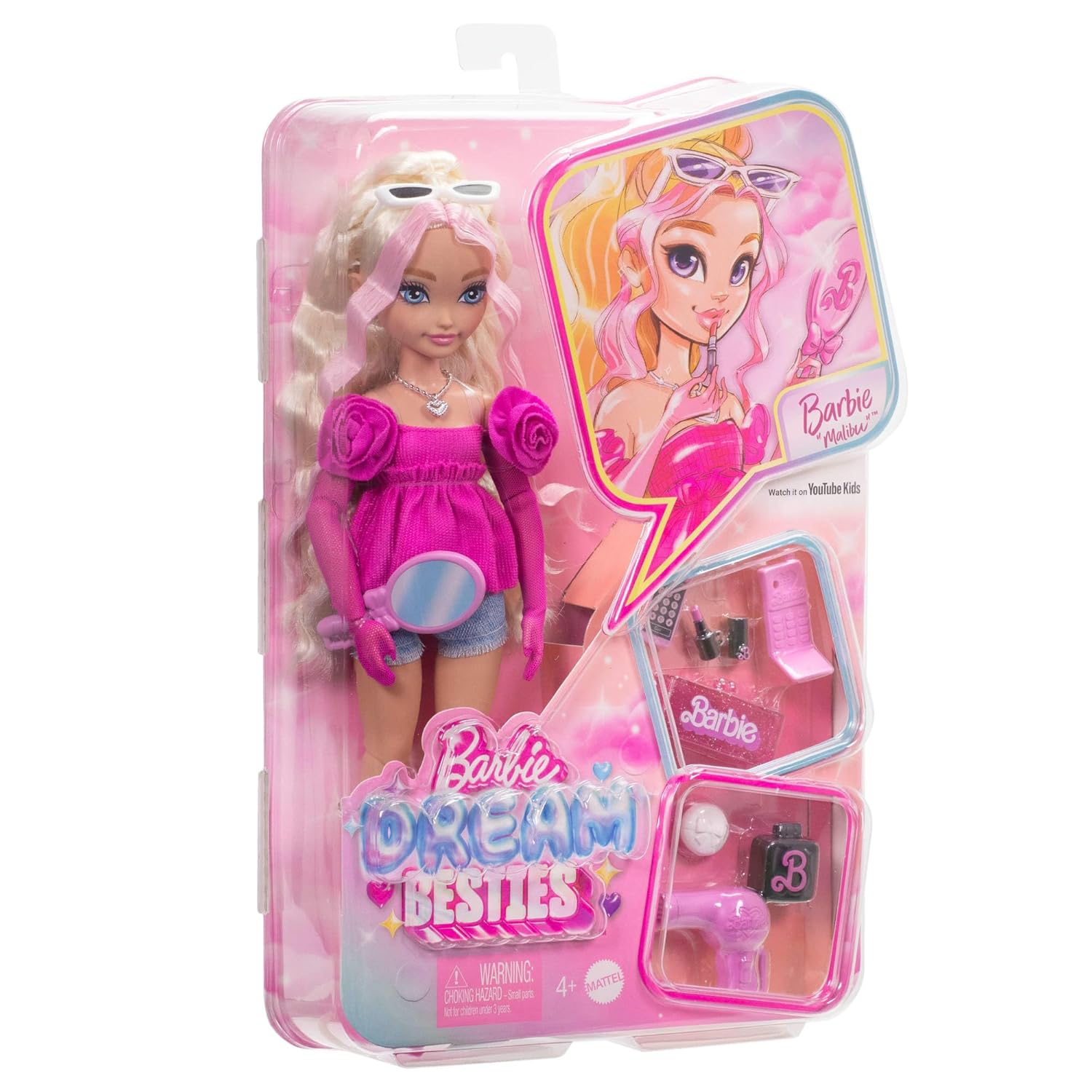 Barbie Dream Besties Doll With Accessories -Malibu | HYC20 - Doll