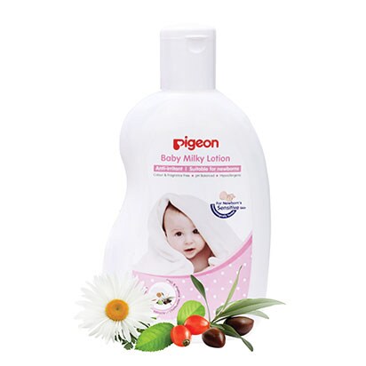 pigeon baby milky lotion
