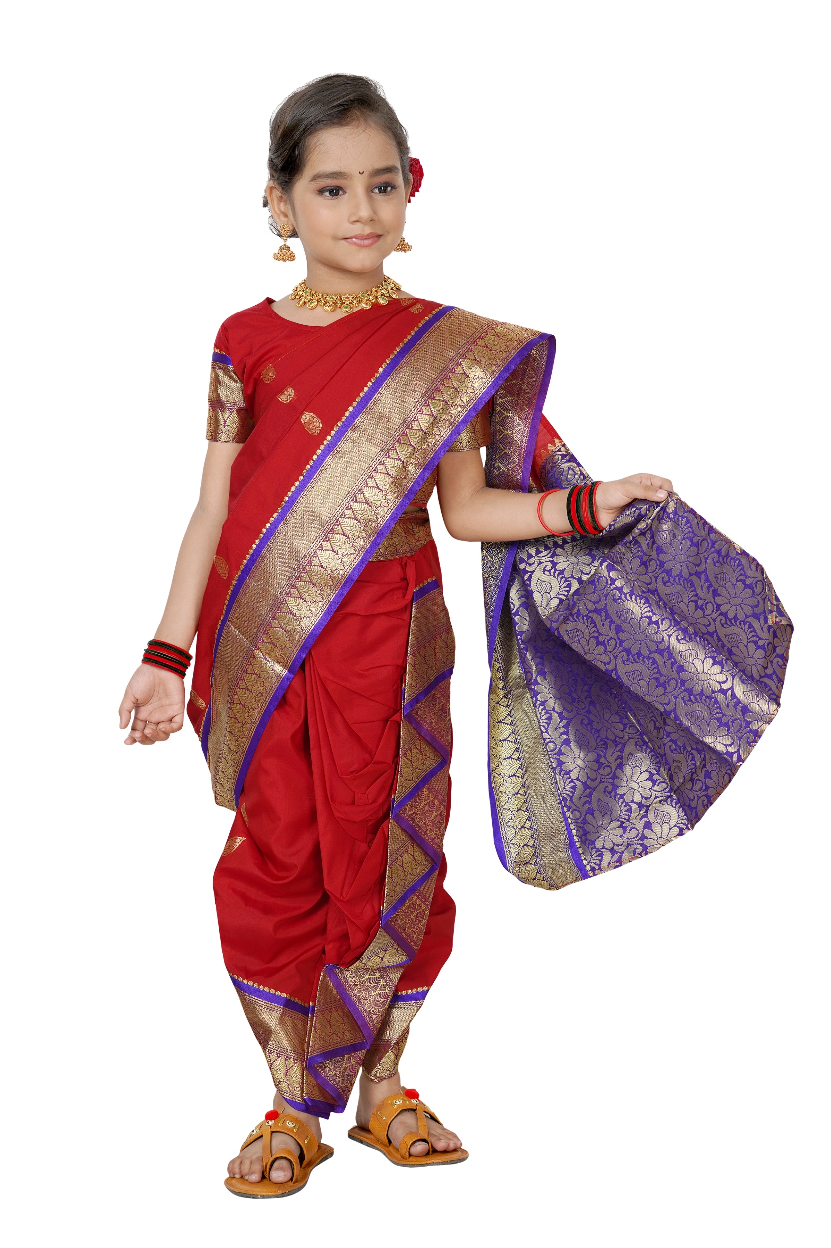 Fancy nauvari outlet saree