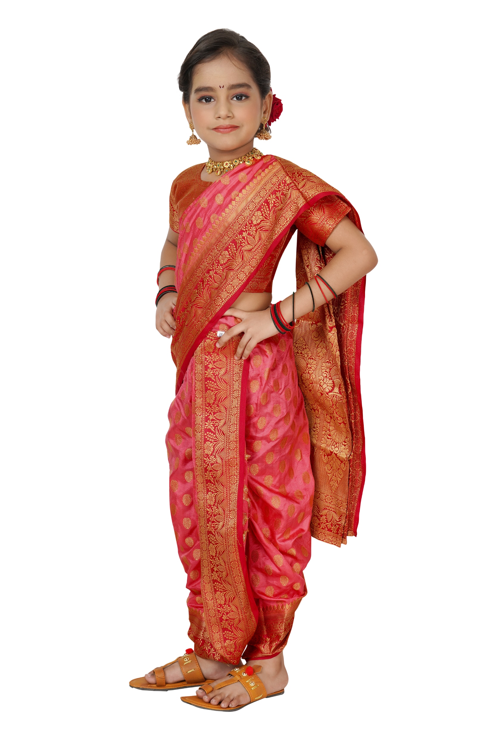 Indian traditional saree for girls, Babies & Kids, Babies & Kids Fashion on  Carousell