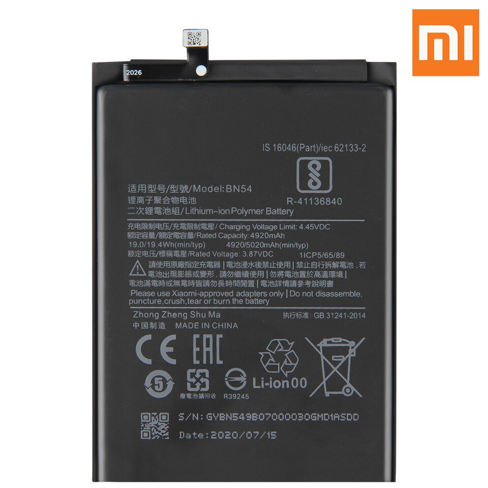 mi note 10 pro battery mah