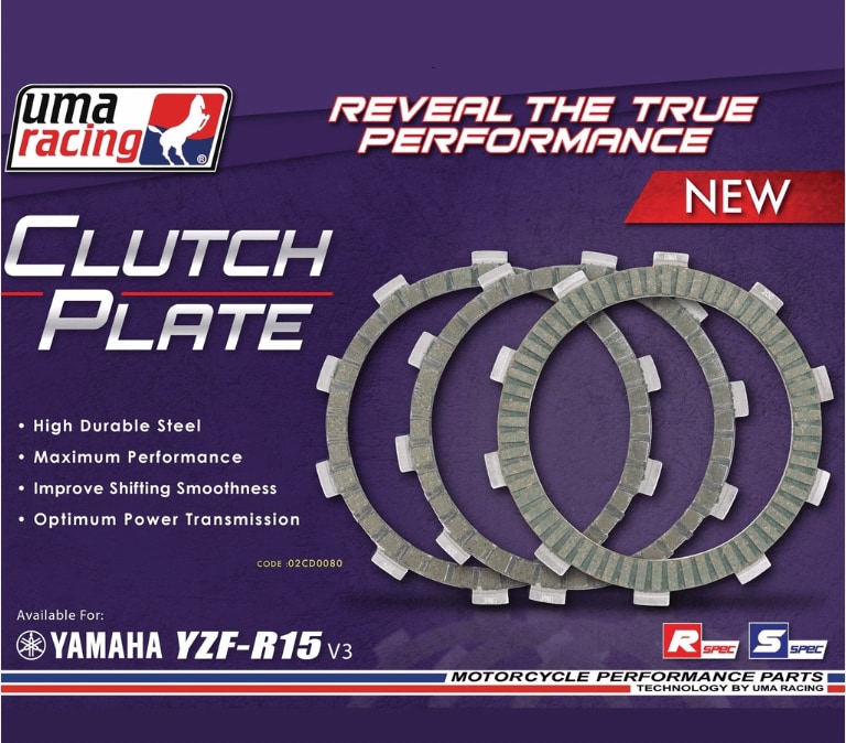 UMA RACING CLUTCH DISC CLUTCH PLATES R15V3 MT15 02CD0080 Clutch Plate Moto Planet Karol Bagh Delhi