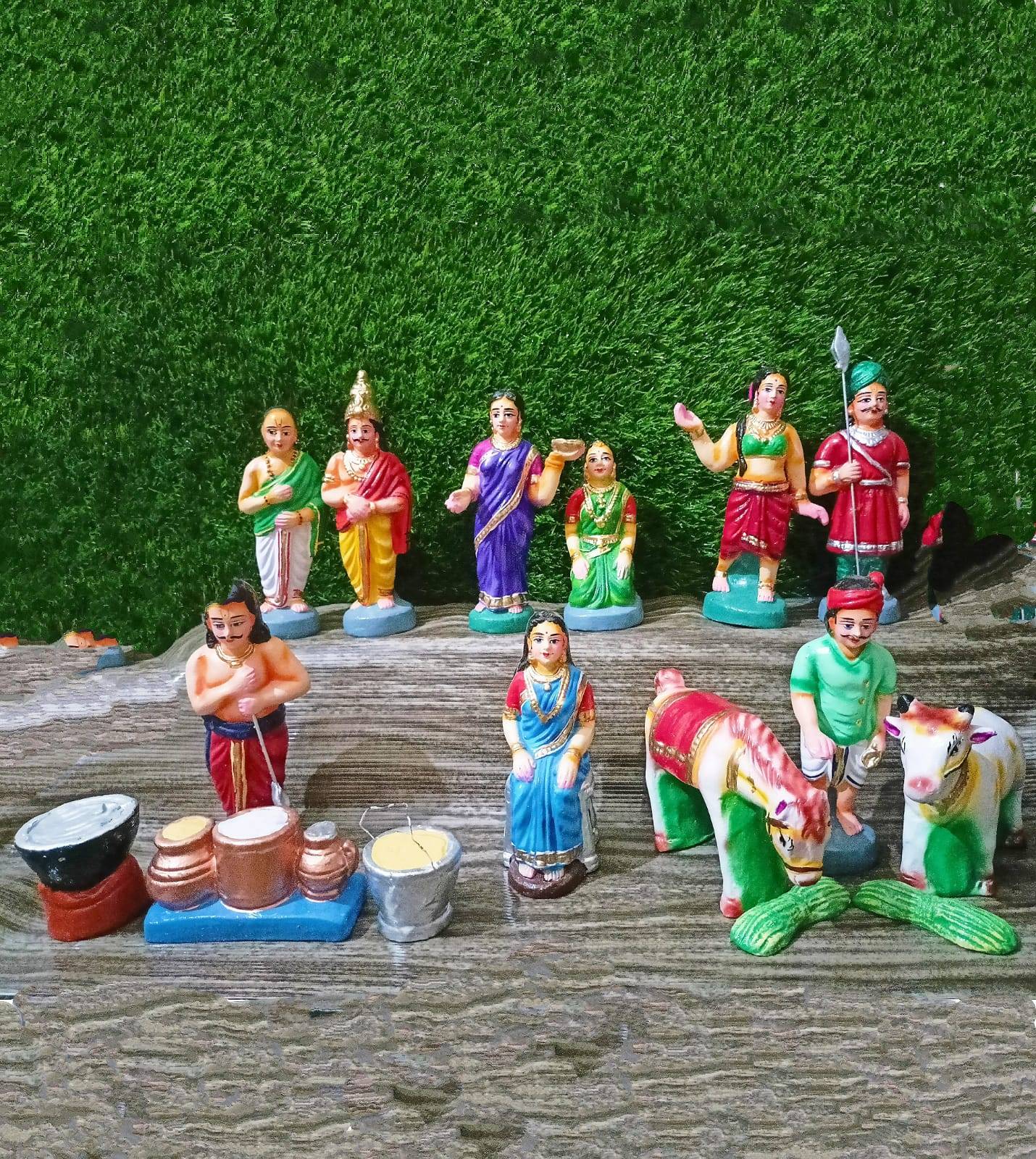 Luckypot Clay Pandavar Maruvedam Set 7 For Navaratri Golu Dolls Kids Toys LUCKYPOT Royapuram Chennai Tamil Nadu