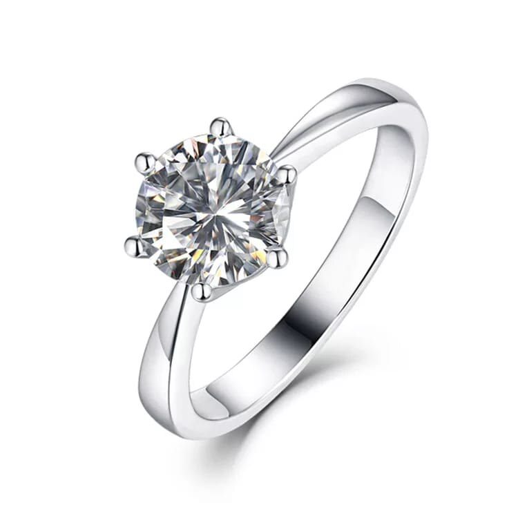 0.24 Cts Two -Tone Solitaire Diamond Rings -Best Prices N Designs| Surat Diamond  Jewelry