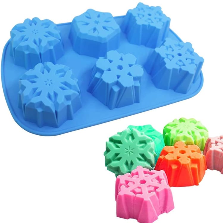 Christmas Snowflake Silicone Mold DIY Candle Soap Mold