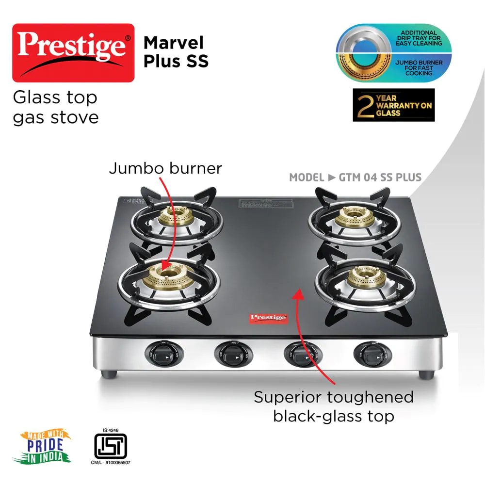 prestige marvel gas stove 4 burner