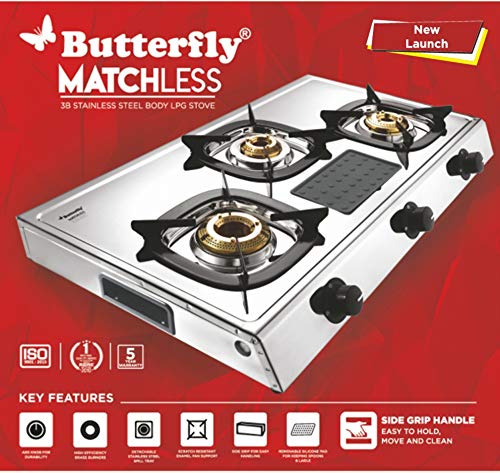 gas stove butterfly 3 burner