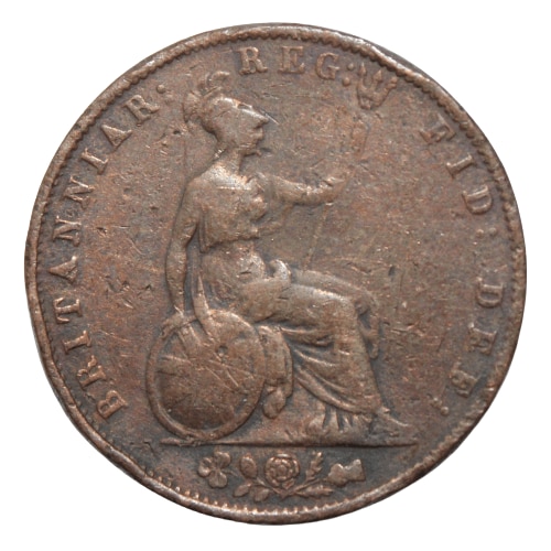 1 2 Penny 1855 Queen Victoria United Kingdom Collectible Old