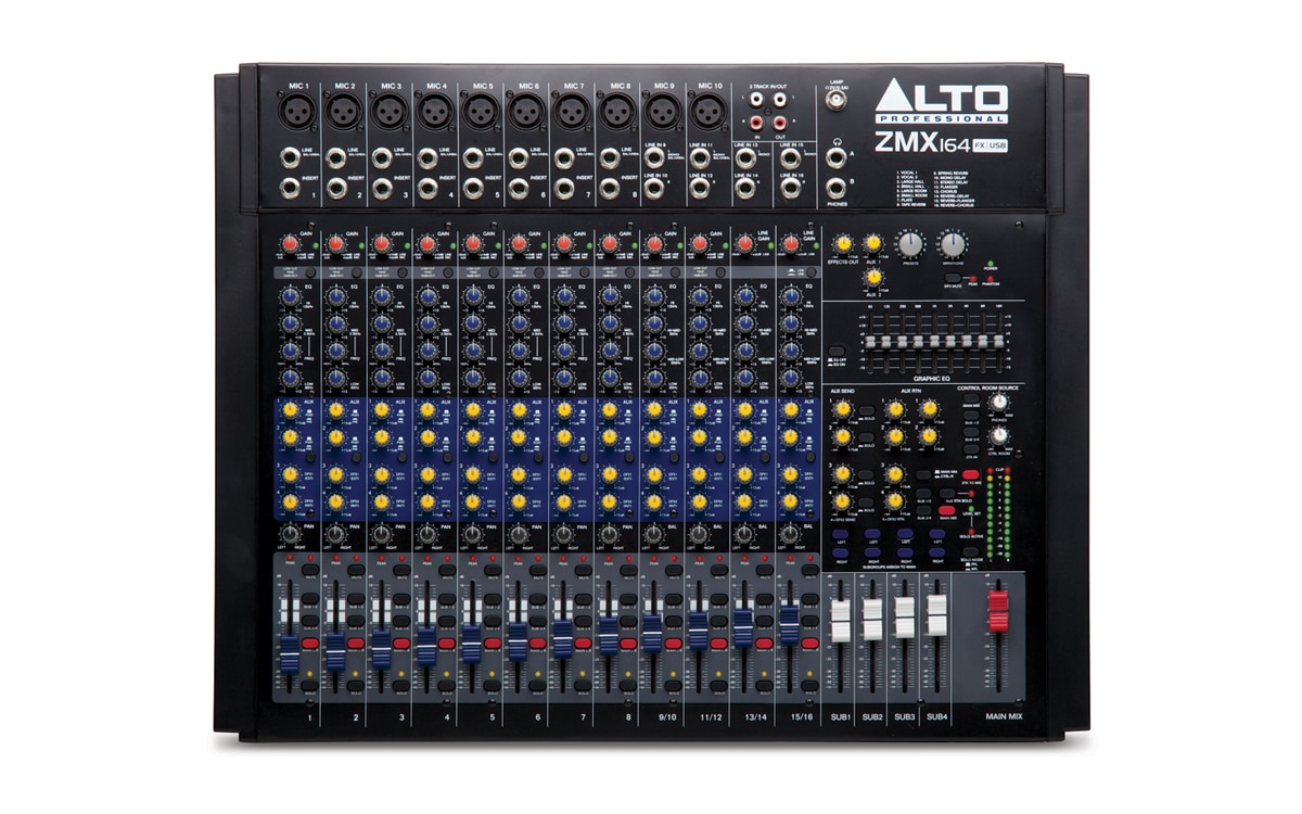 ALTO PROFESSIONAL ZEPHYR ZMX164FXU (16-CHANNEL MIXER WITH EFFECTS