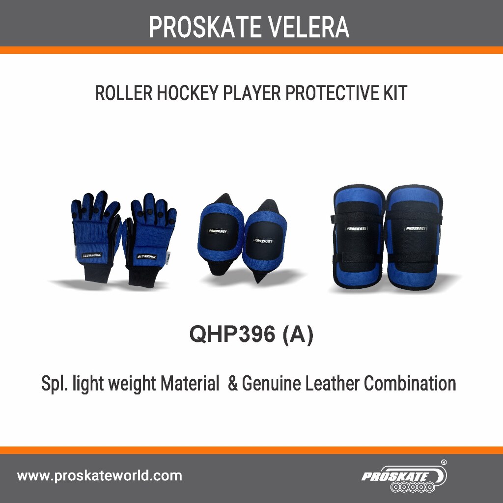 Proskate Thunder Roller Hockey Goalkeeper Kit ( Blue) at Rs 48500