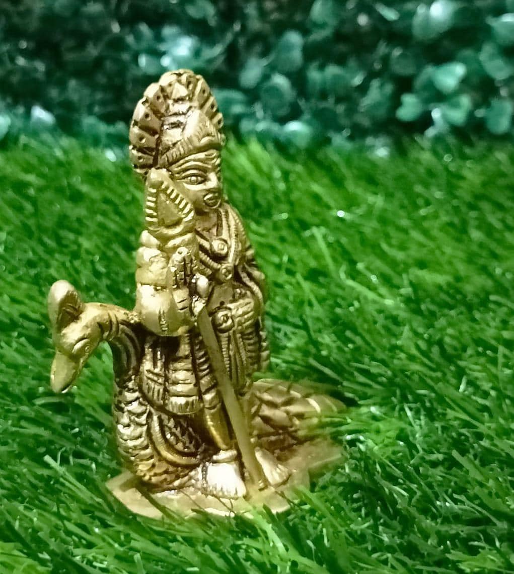 Brass Murugan Valli Deivanai Statue Buy Now 5.5