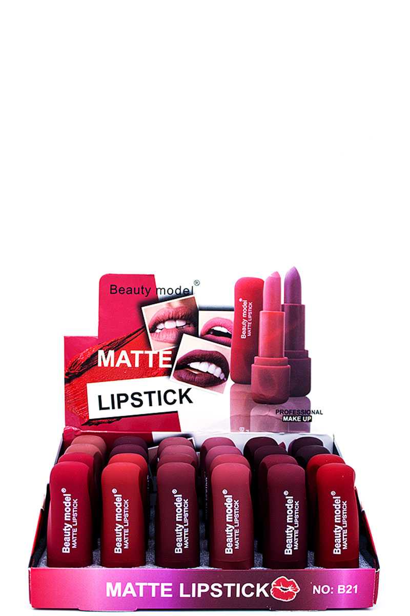 beauty model matte lipstick