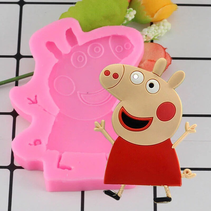 Peppa Pig Silicone Fondant Sugar Craft Mold Cake Decoration Divena In Silicone Moulds Divena Cake Molds Tools Tilak Chowk Kalyan Maharashtra