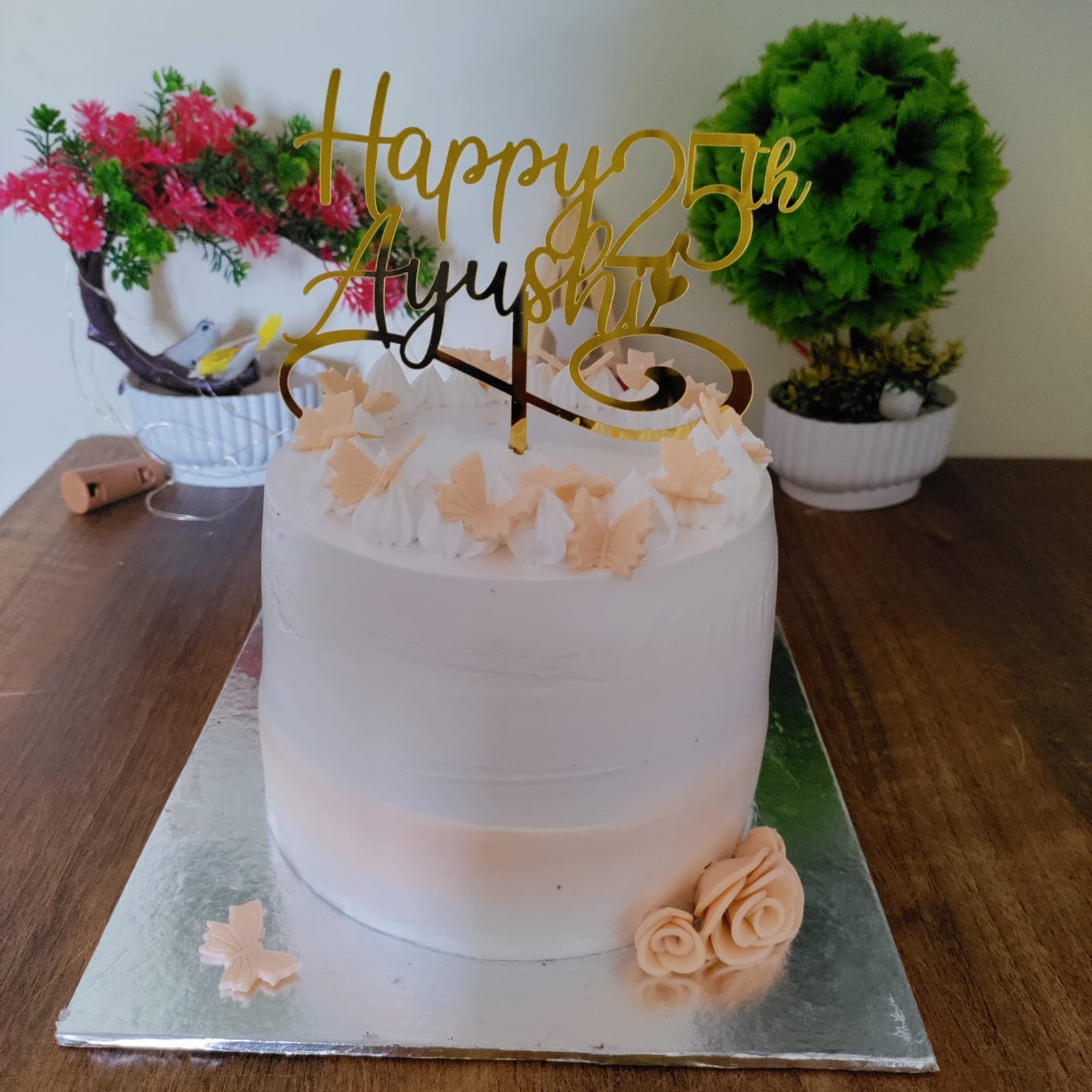 2 Tier Wedding Cake with Figurines 3 Kg and Card