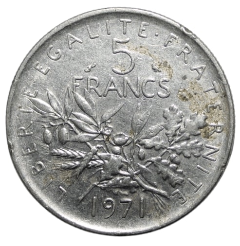 5 Francs [1971] France Collectible Rare Coin - Old Coins - Numiscart,  Zirakpur, Punjab