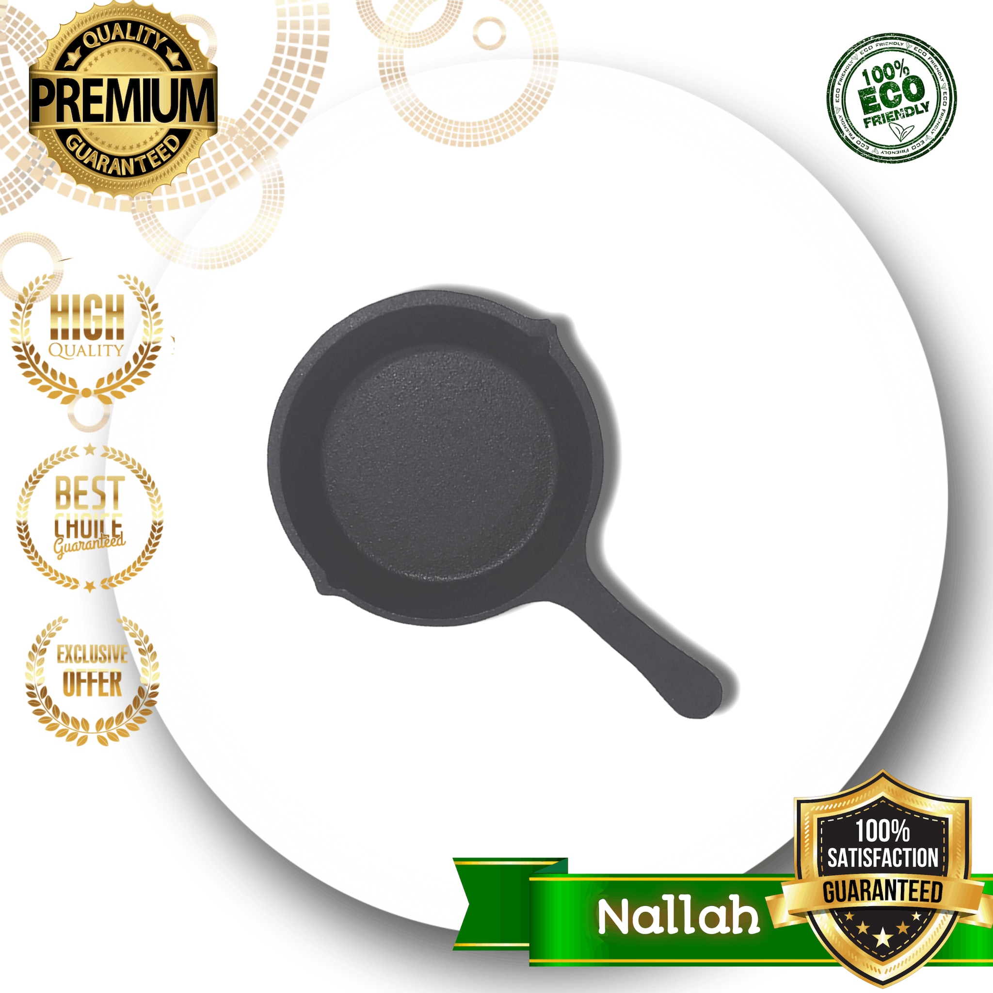 Buy MYNAKSHA Cast Iron Skillet Pan Fry 6 Inch Mini Super Smooth Frying Pan  Online at Best Prices in India - JioMart.