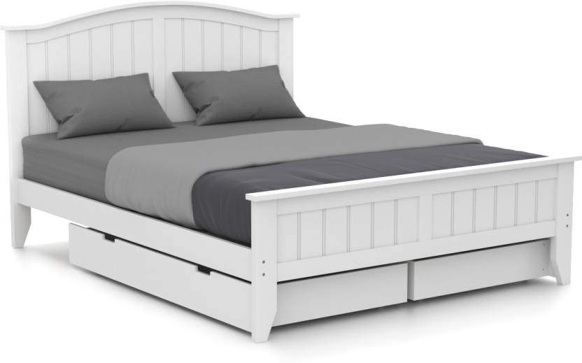 Urban Ladder Wichita Solid Wood Queen Bed With Storage ...